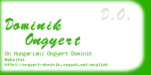 dominik ongyert business card